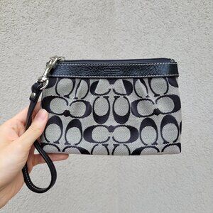 Coach Wristlet - Black and Grey